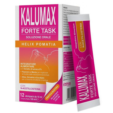 Polifarma - Kalumax Forte Task Integratore Sintomi Influenzali Confezione 12 Stick (Scadenza Prodotto 01/2026)