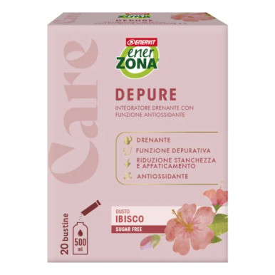 Enervit - Enerzona Care Depure Gusto Ibisco Integratore Drenante Confezione 20 Bustine
