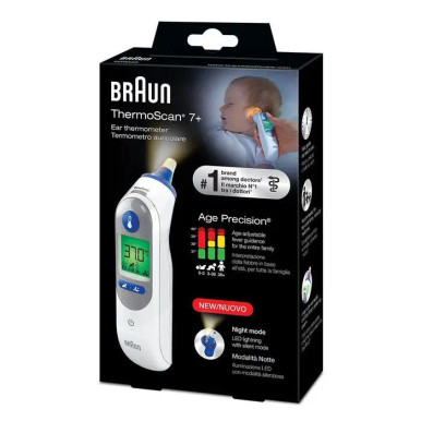 Braun - ThermoScan Termometro Auricolare 7+ Confezione 1 Pezzo