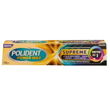 Polident - Power Max Supreme Crema Adesiva Dentiera Confezione 70 Gr