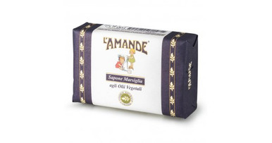 L'Amande - Sapone di Marsiglia con Olii Essenziali Saponetta Confezione 100 Gr