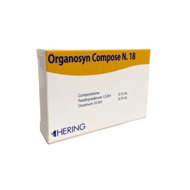 Hering - Organosyn Compose 18 Trattamento Omeopatico per Allergia Confezione 15 Fiale
