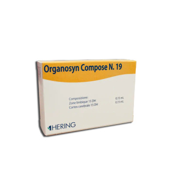 Hering - Organosyn Compose 19 Trattamento Omeopatico per Stress Emotivo Confezione 15 Fiale