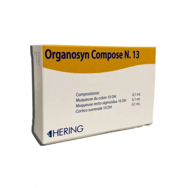 Hering - Organosyn Compose 13 Trattamento Omeopatico per Stitichezza Confezione 15 Fiale