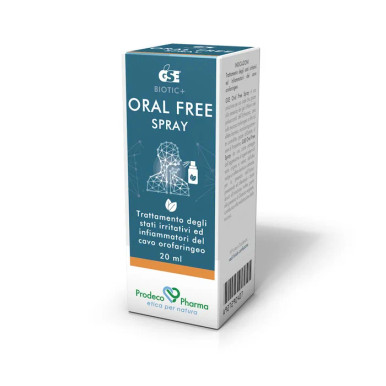 Gse - Biotic+ Oral Free Spray Mal di Gola Confezione 20 Ml
