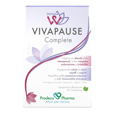 DonnaW - VivaPause Complete Integratore Menopausa Confezione 30 Compresse