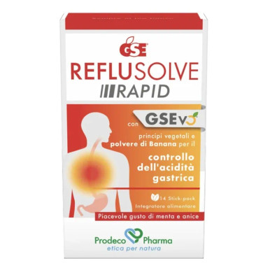 Gse - Stomach Reflusolve Rapid Integratore Bruciore Stomaco Confezione 14 Stick