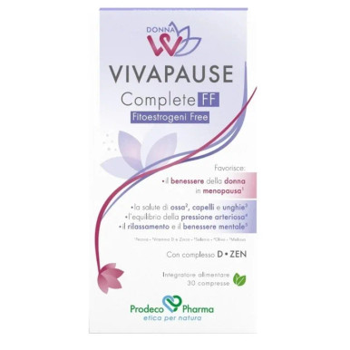 DonnaW - VivaPause Complete FF Integratore Menopausa Confezione 30 Compresse