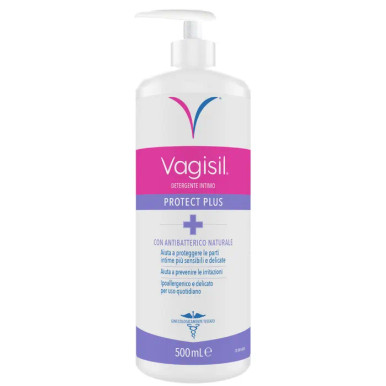 Vagisil - Protetc Plus Detergente Intimo Antibatterico e Protettivo Confezione 500 Ml
