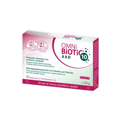 Omni Biotic - 10 AAD Integratore Equilibrio Intestinale Confezione 10 Bustine