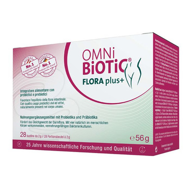 Omni Biotic - Flora Plus+ Integratore Equilibrio Flora Vaginale Confezione 28 Bustine
