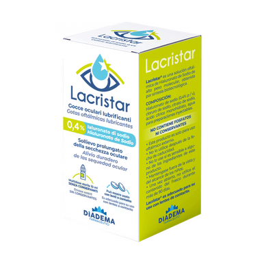 Lacristar - Gocce Oculari Lubrificanti 0,4% Ialuronato di Sodio Confezione 10 Ml