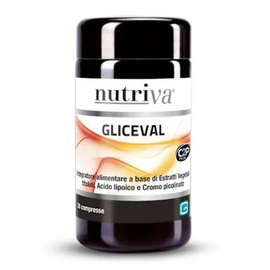Nutriva - Gliceval Integratore per il Metabolismo e Controllo della Glicemia Confezione 30 Compresse