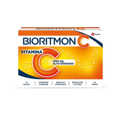 Bioritmon - Vitamina C 1000 Mg Integratore Difese Immunitarie Confezione 10 Bustine