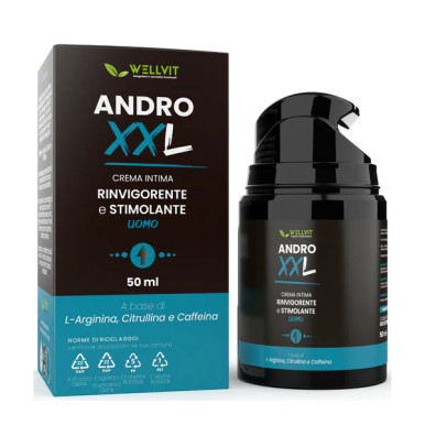 Wellvit - Andro XXL Crema Stimolante Sessuale Maschile Confezione 50 Ml