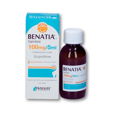 Dymalife Pharmaceutical - Benatia Bambini Febbre E Dolori Sciroppo Gusto Arancia Confezione 150 Ml