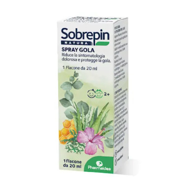 Sobrepin - Natura Spray Gola Azione Lenitiva Confezione 20 Ml (Scadenza Prodotto 04/2026)