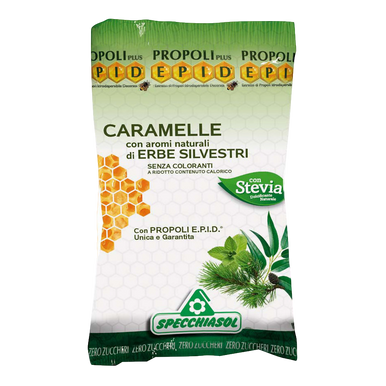 Specchiasol - Epid Caramelle Erbe Silvestri Senza Zucchero Confezione 24 Pezzi