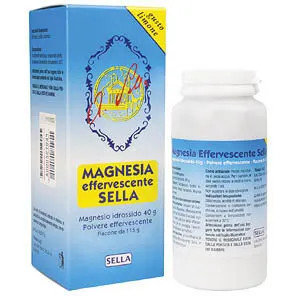 Sella - Magnesia Effervescente Polvere Orale Gusto Limone Confezione 115 Gr
