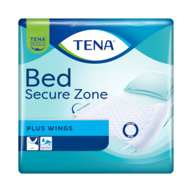 Tena - Bed Secure Zone Traverse Plus Wings Assorbenti con 180 x 80 Cm Confezione 20 Pezzi