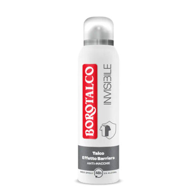 Borotalco - Deodorante Spray Invisibile Grigio Confezione 150 Ml