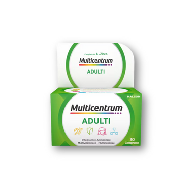 Multicentrum - Adulti Integratore Alimentare Vitamine e Minerali Confezione 30 Compresse
