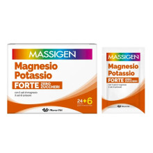 Massigen - Magnesio e Potassio Forte Zero Zuccheri  Confezione 30 Bustine