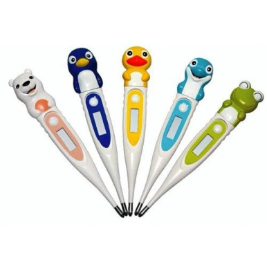 Ranbaxy Italia - Termometro Digitale Con Punta Flessibile Forma Animale per Bambini Confezione 1 Pezzo