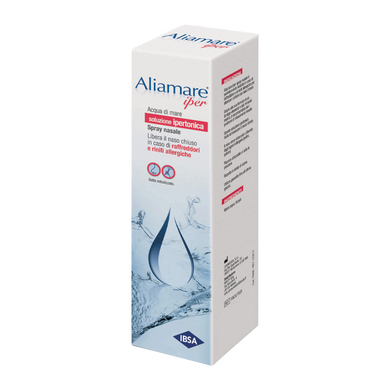 Ibsa - Aliamare Iper Spray Nasale per Raffreddore e Sinusite Confezione 125 Ml