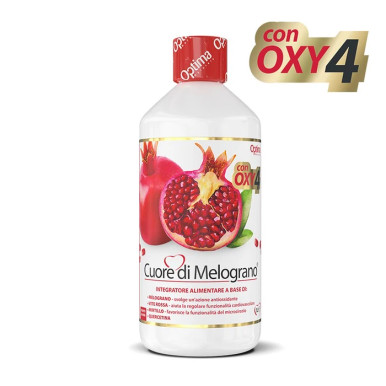 Optima Naturals - Cuore di Melograno Succo OXY 4 Integratore Antiossidante Confezione 1 Litro