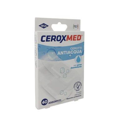 Ceroxmed - Cerotti Antiacqua Varie Misure Assortite Confezione 40 Pezzi