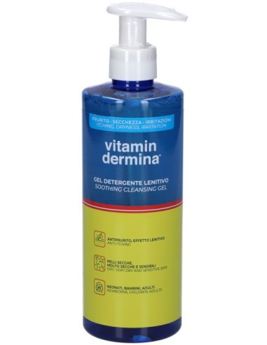 Vitamindermina - Gel Detergente Lenitivo Corpo Confezione 500 Ml