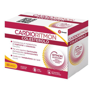 Cardioritmon - Colesterolo Integratore per il Colesterolo e il Cuore Confezione 60 Capsule