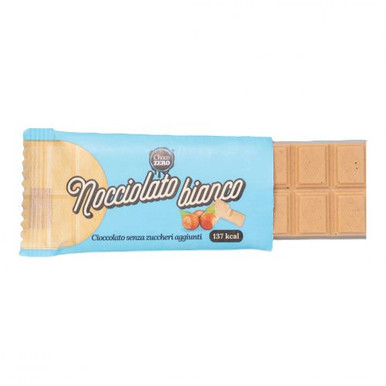 Choco Zero - Tavoletta Al Nocciolato Bianco Senza Zuccheri Confezione 25 Gr