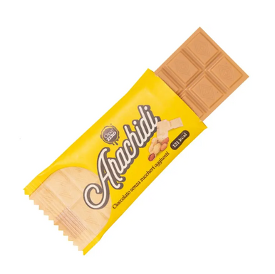 Choco Zero - Tavoletta Cioccolato Alle Arachidi Senza Zuccheri Confezione 25 Gr