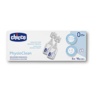 Chicco - Physioclean Soluzione Fisiologica Detersione Nasale 10 Pezzi 0 Mesi+ Confezione 10 Pezzi da 5 Ml ESAURIMENTO SCORTE