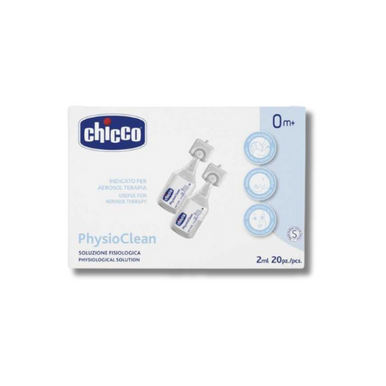 Chicco - Physioclean Soluzione Fisiologica Detersione Nasale Confezione 20 Pezzi da 2 Ml
