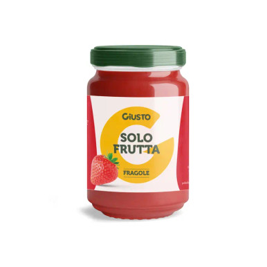 Giusto - Solo Frutta Confettura Fragole Confezione 220 Gr