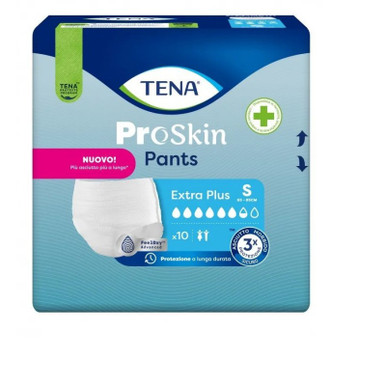 Tena - ProSkin Pants Extra Plus Pannolone per Incontinenza Taglia S Confezione 10 Pezzi