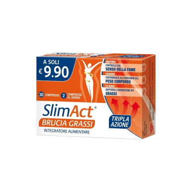 Act - Slim Brucia Grassi Integratore per Equilibrio del Peso Confezione 30 Compresse