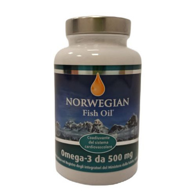 Norwegian - Fish Oil Omega-3 500mg Integratore Cuore e Mente Confezione 180 Capsule