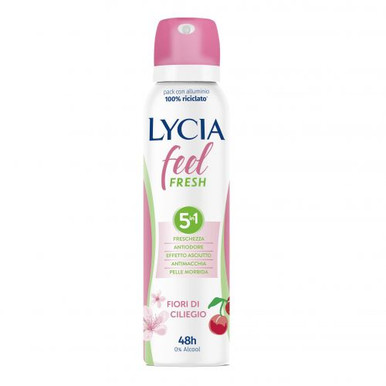 Lycia - Feel Fresh Fiori di Ciliegio Deodorante Spray Confezione 150 Ml