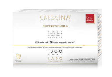 Crescina - Superformula Ricrescita 1300 Uomo Trattamento Completo 10+10 Fiale