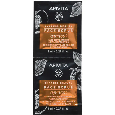 Apivita - Express Beauty Albicocca Scrub Viso Esfoliante Confezione 2 Pezzi