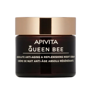 Apivita - Queen Bee Night Crema Viso Notte Anti-Età Rimpolpante Confezione 50 Ml