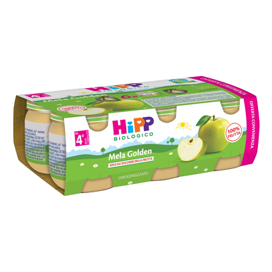 Hipp - Omogeneizzato Gusto Mela Golden Biologico Confezione 6x80 Gr