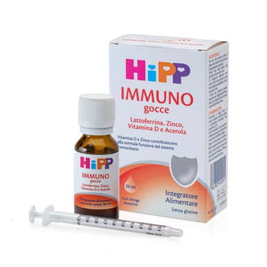 Hipp - Immuno Gocce Integratore Sistema Immunitario per Bambini Confezione 20 Ml