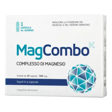 Vitaslim - MagCombo Complesso di Magnesio Contro Stanchezza e Affaticamento Confezione 20 capsule