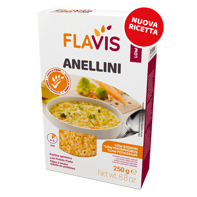 Flavis - Anellini Pasta Aproteica Confezione 250 Gr