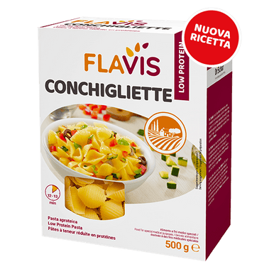 Flavis - Conchigliette Pasta Aproteica Confezione 500 Gr